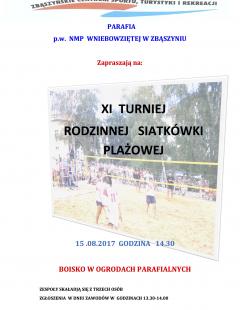 Rodzinny turniej siatkówki plażowej